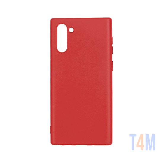 Capa de Silicone para Samsung Galaxy Note 10 Vermelho